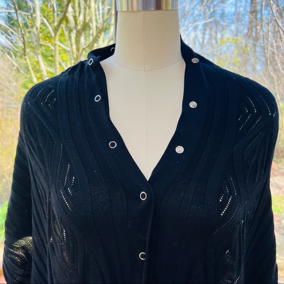 Cropped high low shawl light weight - Picture 3 of 8